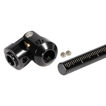 2pcs Steel Driveshaft 68-229mm Cut-to-Length for 1/10 SCX10 RC Crawler | Upgrade your 1/10 crawler with durable universal joint shafts.Severable design fits LCG rigs Capra Chassis.Easy DIY install. - color: 2pcs Black
