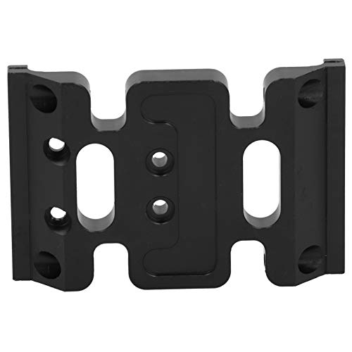 313mm Wheelbase Gearbox Chassis Frame, 1/10 RC Car Metal Upgrade Accessory, Aluminum Alloy Lightweight Base Support Plate with Anodized Finish for Remote Control Vehicles (Black) - color: Black