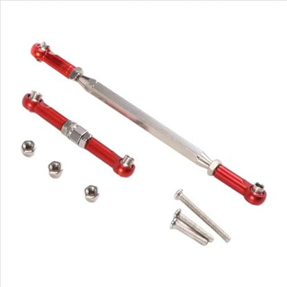 Rc Parts Compatible with MN D90 D99 for MN-90 FJ-45 1/12 RC Crawler Car Upgrade Parts Metal Adjustable Steering Linkage Servo Pull Rod Turnbuckle