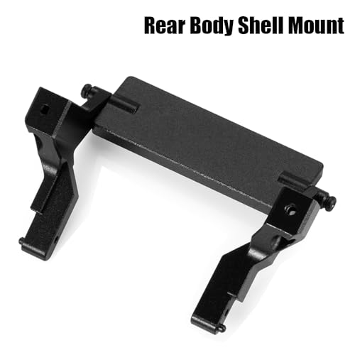 MORLORDY Aluminum Alloy RC Front Bumper Mount & Rear Body Shell Mount for SCX24 Base Camp 1/24 RC Crawler Car Upgrade Parts - color: Bumper Mount & Shell Mount