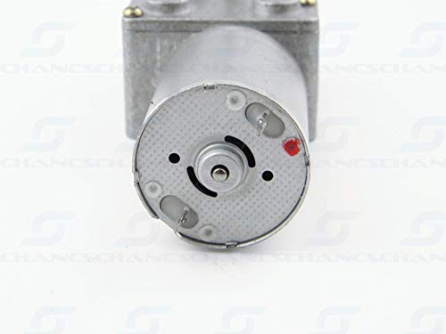 DC Worm Gear Motor 370WG 12V DC 0.6RPM Inversion Reducer for Automation Equipment - size: 12V, style: 0.6 RPM