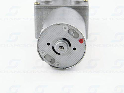 DC Worm Gear Motor 370WG 12V DC 0.6RPM Inversion Reducer for Automation Equipment - size: 12V, style: 0.6 RPM