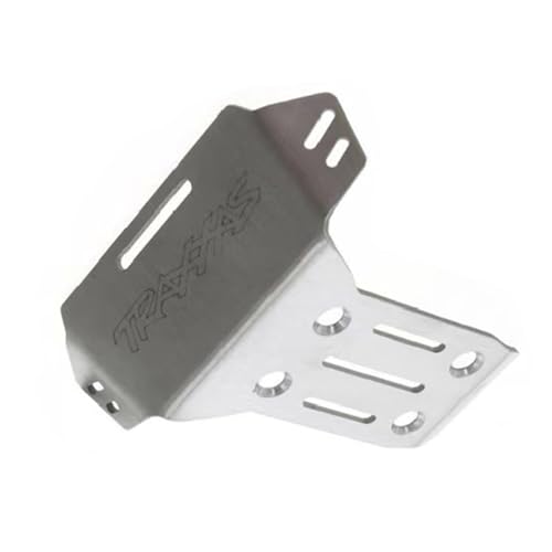 Steel RC Front Rear Chassis Armor Skid Plate Protecter Guard Upgrade Parts for 1/8 Sledge Monster Truck 95076-4 RC car(Silver)