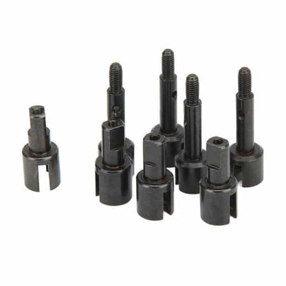 COMODO RC CVD Drive Shaft Set with Dogbone Stub Axles and Cups for 1/12 Scale RC Cars – Steel Replacement Parts