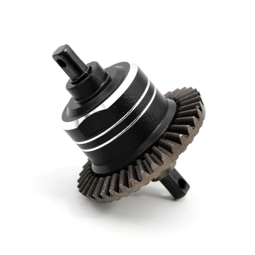 Steel Gear Differential Diff RC Upgraded Parts for TRAXXAS 1/10 Slash 4x4 Stampede 4X4 Rustler 4X4 Hoss 4x4 VXL F-150 RC Car, Black - color: Black