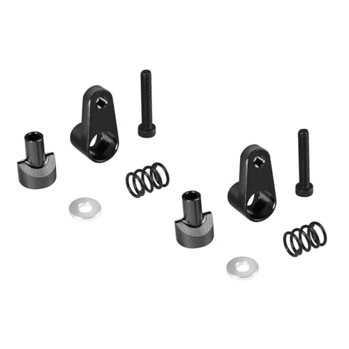 ZYAMY 2PCS Metal Aluminum RC 20T Servo Arm Horns Parts 1/18 RC Servo Steering Arm Parts for RC Cars Small Off-Road Vehicles Black