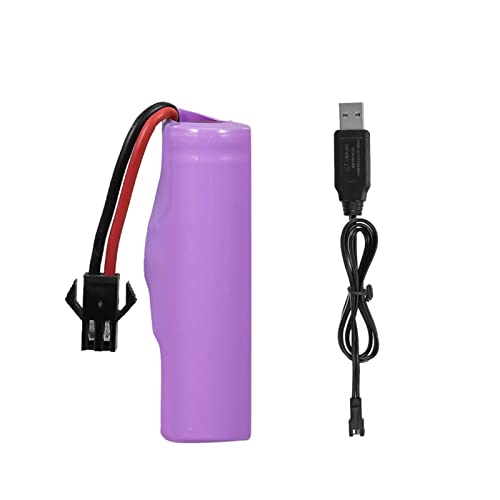 GoolRC 3.7V 500mAh Battery with Charging Cable for 1/28 2.4GHz RC Stunt Car