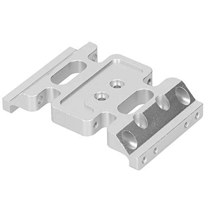 313mm Wheelbase Gearbox Chassis Frame, 1/10 RC Car Metal Frame Upgrade Accessory, Aluminum Alloy Lightweight Base Support Plate for Remote Control Vehicles with Easy (Silver) - color: Silver