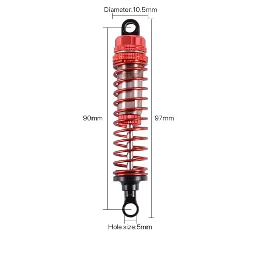 RC Shock Absorber Compatible With Wltoys 104009 1972 1/10 Truck Off-Road For Racing For Buggy Shocks Aluminum Alloy Parts(1pcs) - size: 1pcs