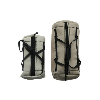 3 Pieces RC Car High Simulation Luggage Bags Accessoires Decoration Model Car Travel Bags for 1:10 RC Crawler Car Spare Parts, Gray