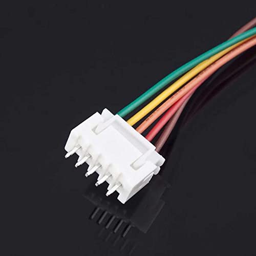 20 Pairs 5 Pin for JST-XH Connector Kit, XH 2.54mm 5pin Header Male and Female Connectors Plug Adapter with Flat Wire Cable 150mm 24AWG Compatible with for JST XH - size: 5pin Kit
