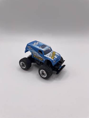 Mini RC Truck Off-Road 1:64 Scale Upgraded 2.4G 5-Channel 7CM RC Radio Wireless Remote Control Car Coke Can Micro Racing Pocket Portable Truck for Multi-Users (Blue-Truck) - color: Blue-truck