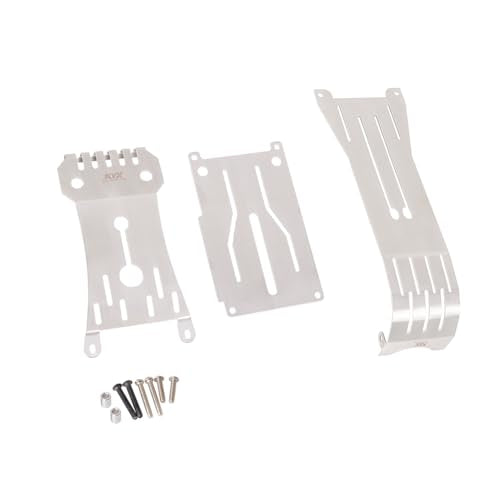 KYX Racing Stainless Steel Skid Plate Guard Chassis Guard for 1/10 Rc Crawler Tamiya Hotshot II