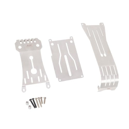 KYX Racing Stainless Steel Skid Plate Guard Chassis Guard for 1/10 Rc Crawler Tamiya Hotshot II