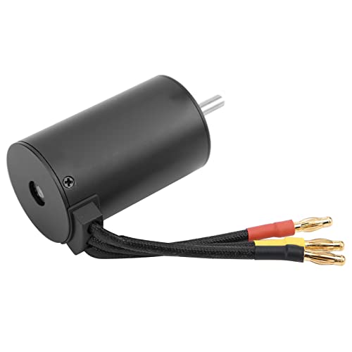 3660 3800KV Brushless Motor with 80A ESC and Aluminum Radiator Combo Set, Waterproof RC Motor for 1/8 Scale Remote Control Car, Includes Programming Card and Cooling Fan