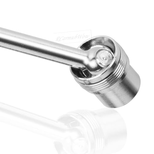 RC Drive Shafts Axles Upgrades Part for 1/8 Kraton 6S BLX,Steel #45 Front & Rear Driveshaft,Center CVD Dogbone,6pcs,Silver - color: Silver(6pcs)