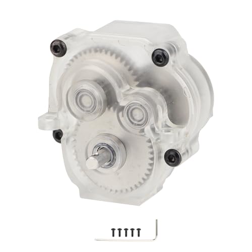 Acrylic Transparent Complete Transmission with 40.3:1 Stainless Steel 40.3:1 Low Range Underdrive Gears Reduction for 1/18 RC Crawler TRX4M Upgrades Parts