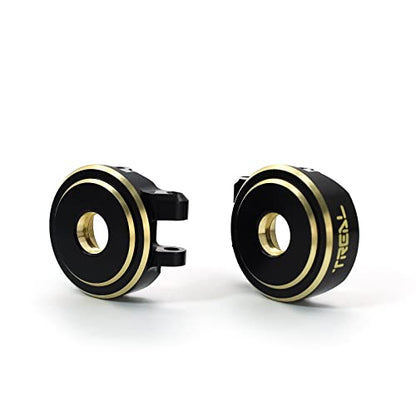 Treal Brass Front Steering Knuckles Set 18.6g/pc (2P) L&R Heavy Weight Upgrades Compatible with 1/18 TRX4M