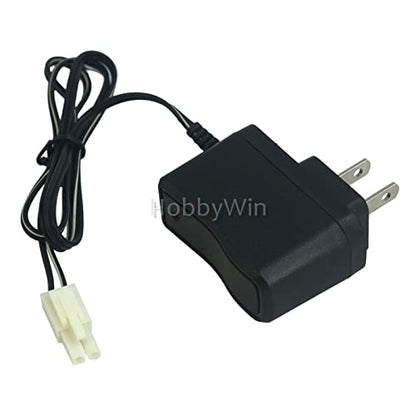 9.6V 250mA US Charger EL2P Male Plug Positive to Square for NiMH NiCD RC Car Battery