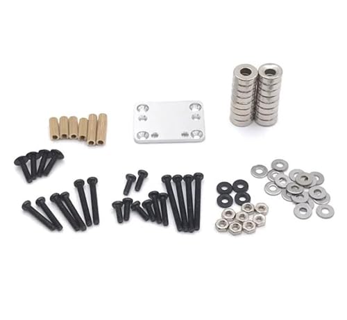 RC Crawlers Components For Wltoys 284131 P939 P929 K979 K999 K969 K989 For Kyosho For MINI-Q RC01 1/28 RC Car Body Post Magnet Invisible Fixed Mount Refit RC Car Upgrade Parts(Silver) - color: Silver
