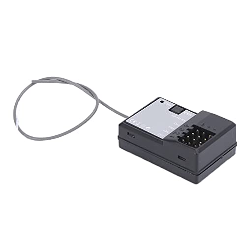 RC Receiver Waterproof 2.4G Frequency 3.3‑6V, Remote Control Car Boat Tank Accessories, Fast Response 2ms with FHSS 67 Channel, High Efficiency Waterproof Technology for RC Vehicle
