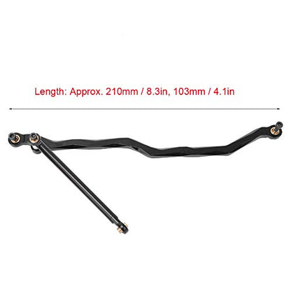 RC Car Steering Rod, 1/10 Aluminum Alloy Link Tie rc Rod Steering tie car Link Links Wraith Alloy Bomber Upgrades Pull axial rods