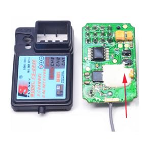 Flysky Receiver FS-GR3E Upgraded Waterproof Long Range AFHDS 3CH 2.4G Receiver for FS-i6X/FS-T6 / FS-i10 / TH9X /FS-GT2 /FS-GT2B /FS-GT3B /FS-GT3C/ FS-iT4S Transmitter for Crawlers (Pack of 2)