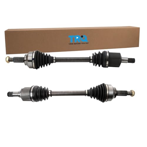 TRQ Front Driver and Passenger Side CV Axle Assembly Set 2 Piece Compatible with 2002-2008 Jaguar X-Type - style: CSA33739