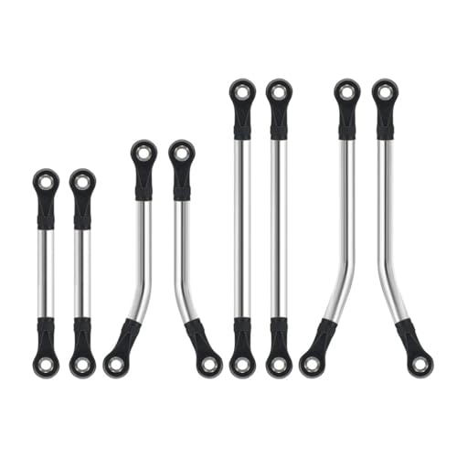 TRX4M 8pcs High Clearance Links Stainless Steel Link Set for TRX4-M Upgrade Parts 1/18 RC Crawler Car