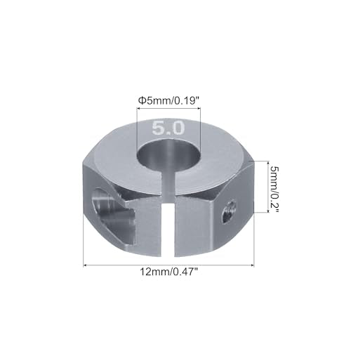 MECCANIXITY Aluminum 12mm Wheel Hex Hubs Drive Adapters Grey 5mm Thickness with Screws and Pins for RC Car Upgrade Replacement Parts 4Pcs - color: Grey, size: 5mm
