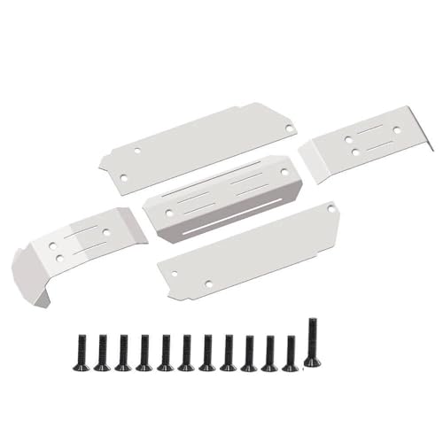 Stainless Steel Skid Plate Guard Chassis Armor Set for Traxxas Mini Maxx XRT 1:16 Rc car