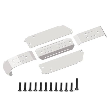 Stainless Steel Skid Plate Guard Chassis Armor Set for Traxxas Mini Maxx XRT 1:16 Rc car