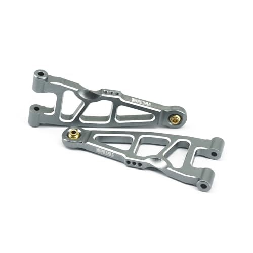 Hobby Details Aluminum Upgrade Parts Set for ARRMA Mini Kraton 4x4 1/16, Front & Rear A-Arms, Knuckle, Steering,Titanium Color (Front Lower Arm Set) - color: Front Lower Arm Set