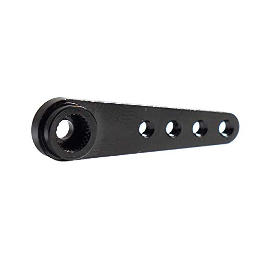 2Pack ShareGoo 25T Metal Servo Horn Extension Long RC Steering Arm Compatible with Futaba Savox Power HD HSP Himoto MG995 MG996 Servos Motor,L37mm