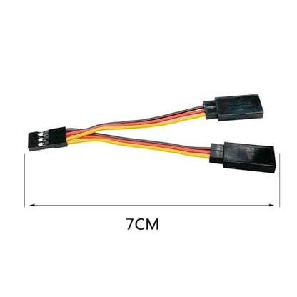 10pcs Servo Y Splitter Cable, JR Futaba 1 Male to 2 Female | RC Harness，RC extension wire for car, airplane, helicopter, drone and boat model servo wiring - style: 10PCS 1 to 2