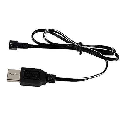 Replacement Part For 3.2V 4.8V 6V 7.2V 9.6V SM-2P KET-2P JST 250Mah USB Ni-Cd/Ni-Mh Battery Charger Charge Cable For RC Car Spare Parts - (Color: 6V KET-2P) - color: 6V KET-2P