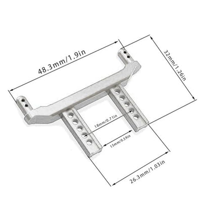 kowaku 2X 1/16 RC Car Body Post Mounts RC Shell Column Easy to Install RC Body Post Spare Parts for 16102Pro RC Car Crawler DIY Accs, Silver
