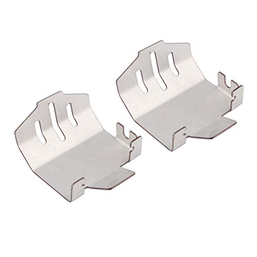 INJORA Chassis Armor Axle Protector Skid Plate for 1/10 RC Crawler TRX-4,Stainless Steel