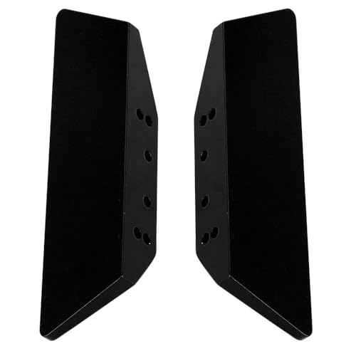 Aluminum Rock Sliders Pedal Side Plate for 1/18 RC Crawler Redcat Ascent-18 Upgrade (Black) - color: Black