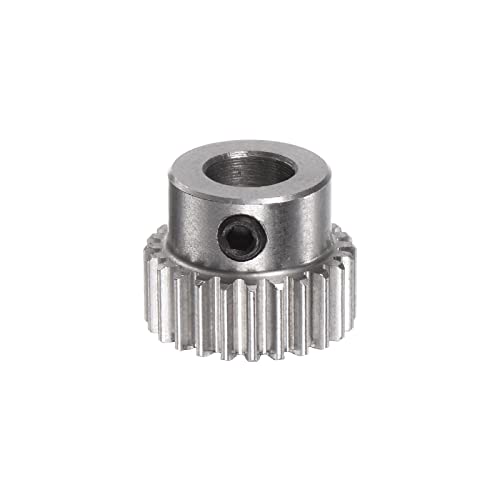 HARFINGTON Pinion Gear 5mm Bore 24T Mod 0.5 Stainless Steel Spur Diff Differential Motor Gear RC Car Replacement Parts - style: 24T