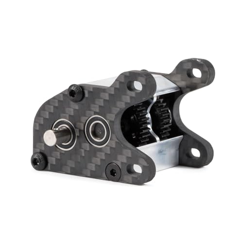 Ultralight Dual Motor Transmission Dig Overdrive Gearbox with Slipper Pad for 1/10 RC Crawler Sporty Cheater Rigs (Silver) - color: Silver