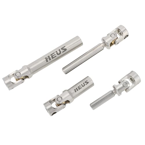 MEUS RACING Stainless Steel TRX4M Driveshaft, Drive Shaft for Traxxas 1/18 TRX4M High Trail K10/F150 RC Crawler Upgrade Parts