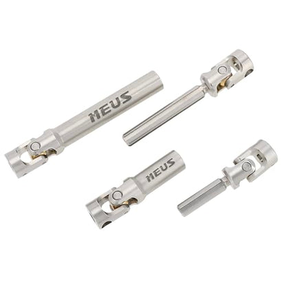 MEUS RACING Stainless Steel TRX4M Driveshaft, Drive Shaft for Traxxas 1/18 TRX4M High Trail K10/F150 RC Crawler Upgrade Parts