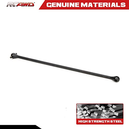 RCAWD CVD Driveshaft Dogbone 201mm #45 Steel ARA310924 for Arrma Kraton 8S BLX RTR EXB Roller Upgrade Parts (Black)