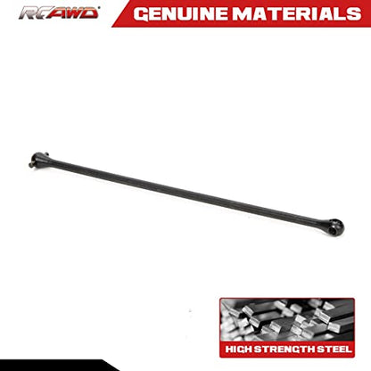 RCAWD CVD Driveshaft Dogbone 201mm #45 Steel ARA310924 for Arrma Kraton 8S BLX RTR EXB Roller Upgrade Parts (Black)