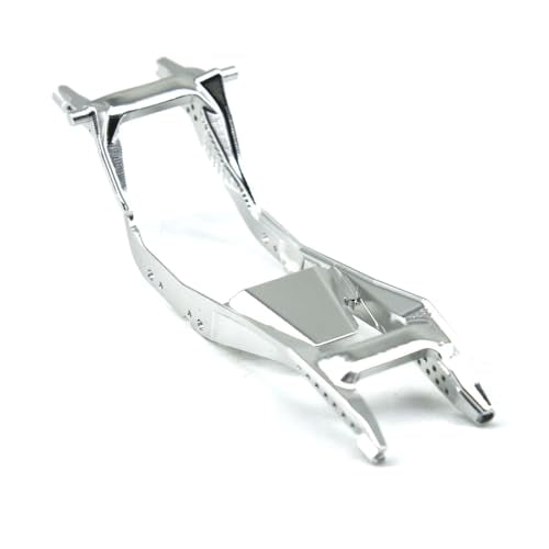 Aluminum Chassis Kit for Axial SCX30, 1/30 Scale RC Crawler Upgrade Parts, Black (Silver) - color: Silver