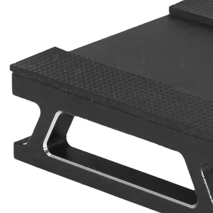 RC Car Repair Work Stand RC Repair Platform Workstation Aluminum Structure Rubber Base Portable Height Suitable for Car Model Repair, Black