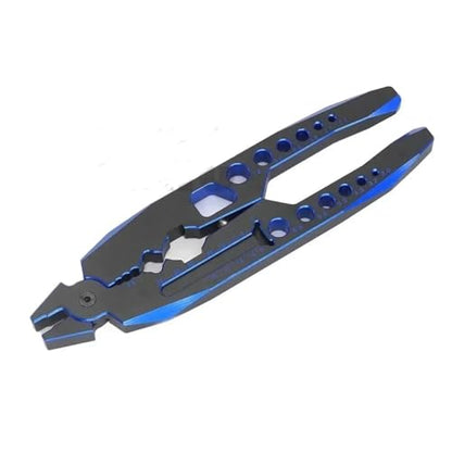 RC Models Components for Shock Absorbing Tool Pliers Ball Nose Suspension Lever Remote Control Car Assembly All Metal Multi Function RC - color: Blue