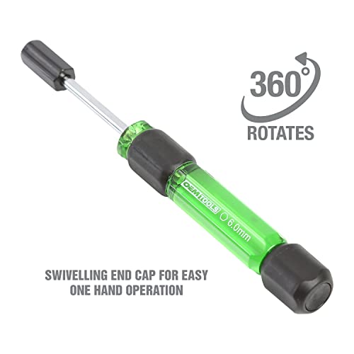 OEMTOOLS 22562 7 Piece Precision Nut Driver Set, Green and Black, Metric Nut Drivers for Jewelry and Electronics, Metric 3-6 MM Nut Driver Set - style: Metric Nuts