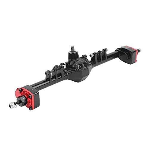 Aluminum Alloy Rear Portal Axle for Capra 1.9 UTB AXI03004 1/10 RC Crawler Car Upgrades (Red&Black) - color: Red&black